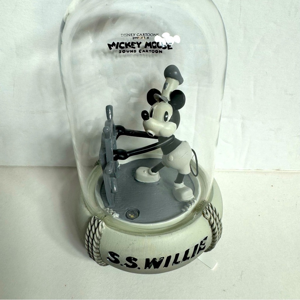 NWT. Disney Sketchbook Steamboat Willie Light And Sound 100 Years Ornament.